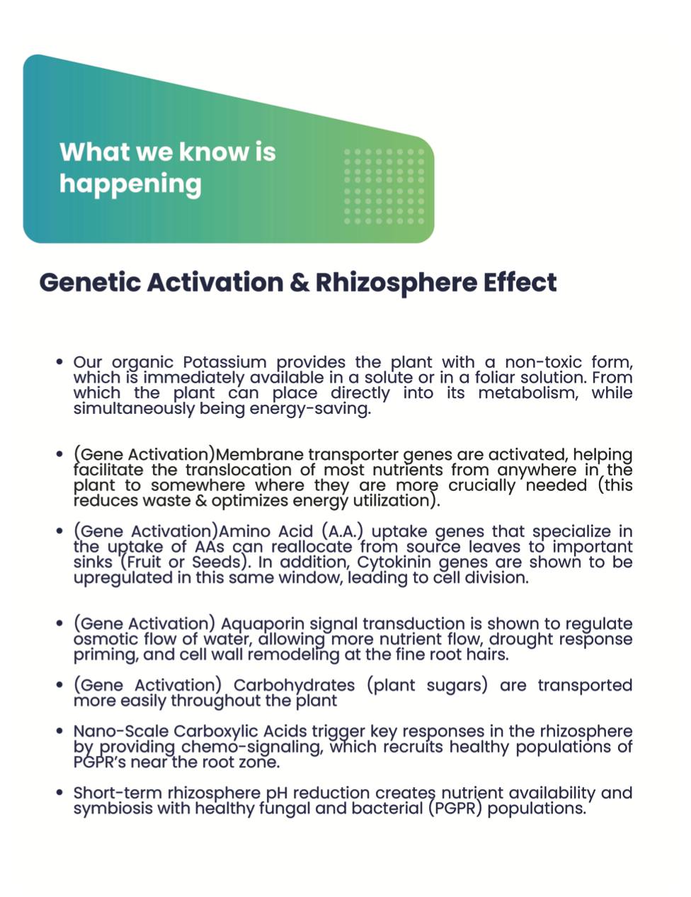 Living water biological details